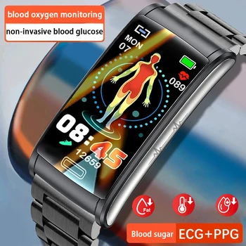 2023 Новые Часы для Здоровья Безболезненный Неинвазивный Смарт-Браслет для измерения уровня глюкозы в крови Для Мужчин, Здоровое Кровяное давление, Спортивные Смарт-часы Для Женщин, Часы