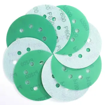 50ШТ 5-дюймовые влажно-сухие шлифовальные диски Случайная Орбитальная наждачная бумага Зернистость 1000 Автомобильная