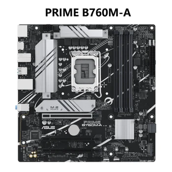 ASUS PRIME B760M-Материнская плата Intel B760 LGA 1700 mATX с интерфейсом PCIe 4.0, DDR5, 2 слотами M.2, Realtek 2,5 Гб Ethernet, DisplayPort