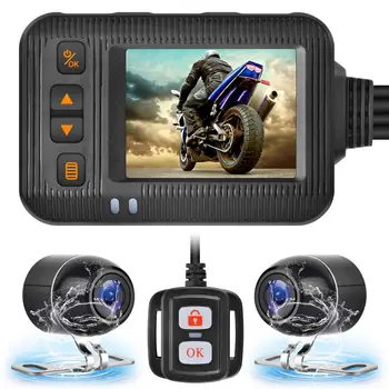 HD 1080p Видеорегистратор для мотоцикла, камера, Водонепроницаемый Двухобъективный Регистратор, Велосипедный мотор, Широкоугольный Регистратор циркуляции