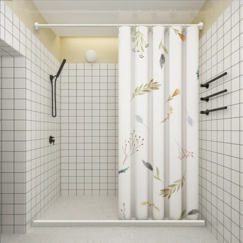 LIANGQI/Домашняя Занавеска с рисунком бриза в стиле крючка, Водонепроницаемая Занавеска для душа, Утолщенная ткань для ванной Комнаты, защищающая от плесени, Настраивает любой размер
