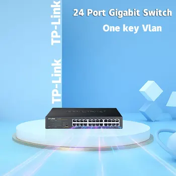 TP-LINK TL-SG1024DT Полногигабитный сетевой мониторинг, 24-портовый Коммутатор, Сетевой кабель длиной 1000 М, Разветвитель локальной сети, КОНЦЕНТРАТОР Ethernet