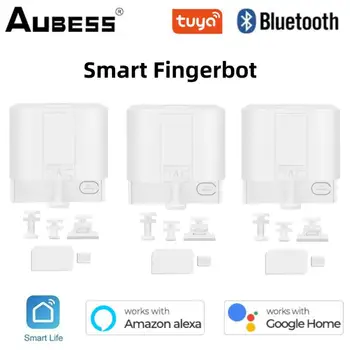 Tuya Bluetooth Fingerbot Plus Кнопка Smart Switch Умный Дом Приложение Smart Life Пульт Дистанционного Управления Работает с Alexa Google Home Alice