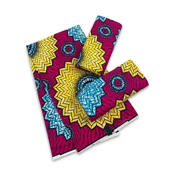 Африканская восковая ткань Анкара Гарантированная Настоящая восковая ткань в Нигерийском стиле Pagne Швейное платье Ремесло DIY 100% Хлопок Материал