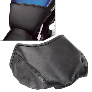 Для Harley Sportster XL883 XL1200 Аксессуары для защиты топливного бака мотоцикла из черной кожи