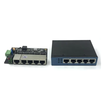 Неуправляемый 5 портов 10/100 М промышленный модуль коммутатора Ethernet плата PCBA OEM с автоматическим определением портов Плата PCBA OEM Материнская плата