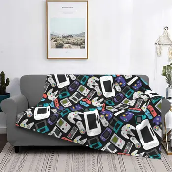 Одеяло для геймера, фланелевый текстильный декор, игровое многофункциональное легкое покрывало для кровати, покрывало для путешествий
