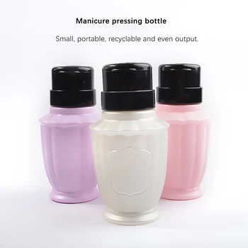 Портативная дорожная бутылка многоразового использования, Пустая пластиковая бутылка для Спиртовой жидкости для снятия лака
