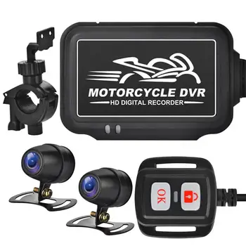 Регистратор вождения мотоцикла Мотоциклетный Cam Recorder Универсальная Камера 150 Градусов Широкоугольный Двухканальный 1080P Full HD Мотоцикл